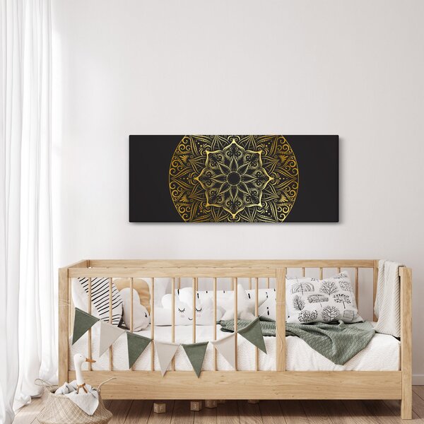 Az arany absztrakció képe (120x50 cm)