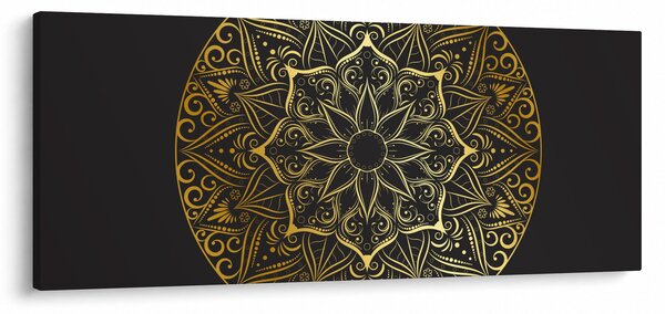 Az arany absztrakció képe (120x50 cm)