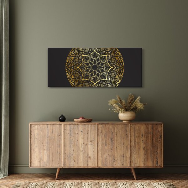 Az arany absztrakció képe (120x50 cm)