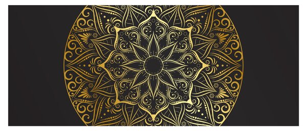 Az arany absztrakció képe (120x50 cm)