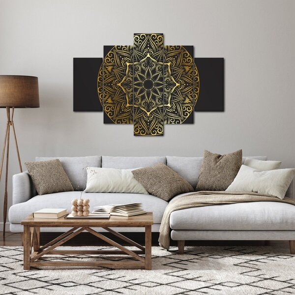 Az arany absztrakció képe (150x105 cm)