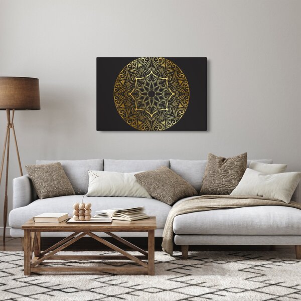 Az arany absztrakció képe (90x60 cm)