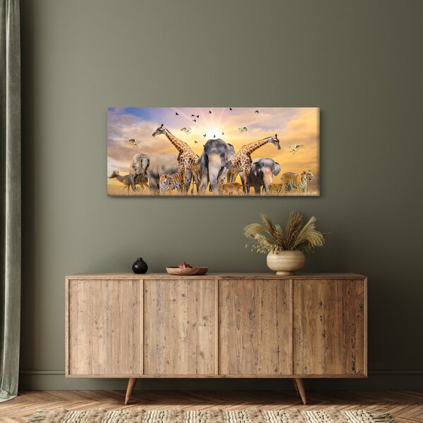 Kép - Afrikai állatok (120x50 cm)