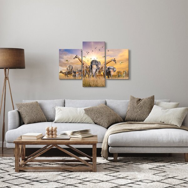 Kép - Afrikai állatok (90x60 cm)