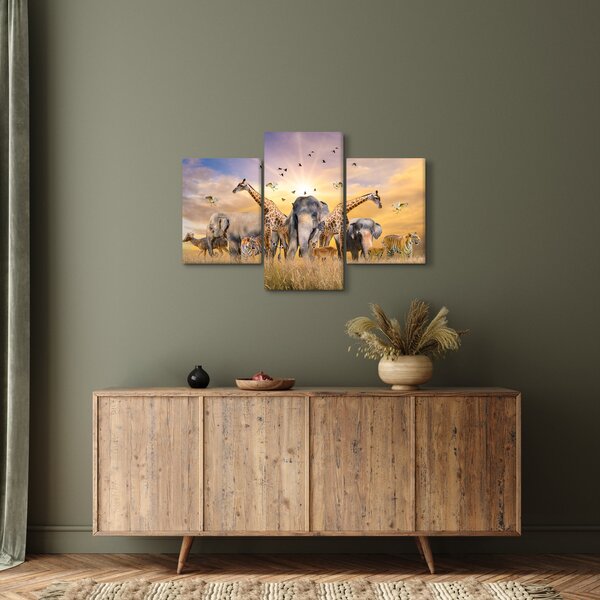 Kép - Afrikai állatok (90x60 cm)