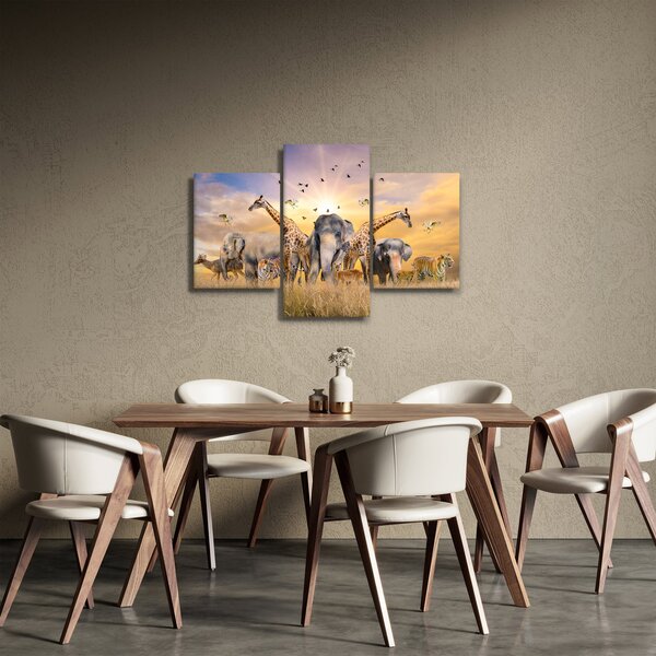 Kép - Afrikai állatok (90x60 cm)