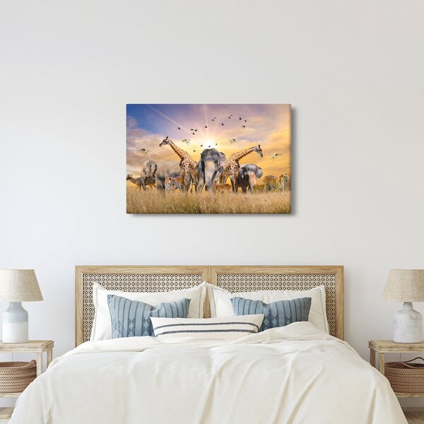 Kép - Afrikai állatok (90x60 cm)