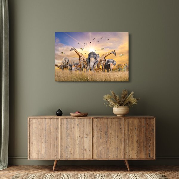 Kép - Afrikai állatok (90x60 cm)