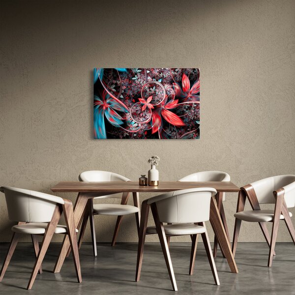 Absztrakt képek egzotikus virágok (90x60 cm)