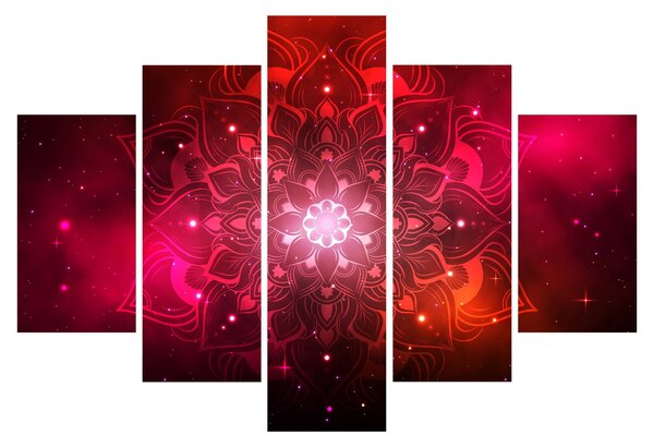 Piros absztrakció képe (150x105 cm)