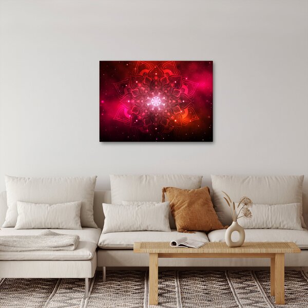 Piros absztrakció képe (70x50 cm)