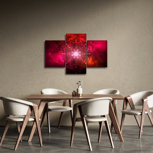 Piros absztrakció képe (90x60 cm)
