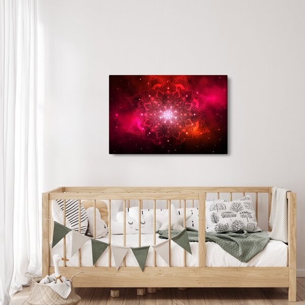 Piros absztrakció képe (90x60 cm)