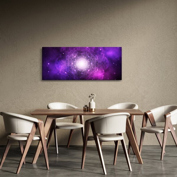 Lila absztrakció képe (120x50 cm)