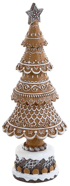 Kétdarabos karácsonyi dekoráció szett KOPPELO 33/42 cm Karácsonyfa Barna