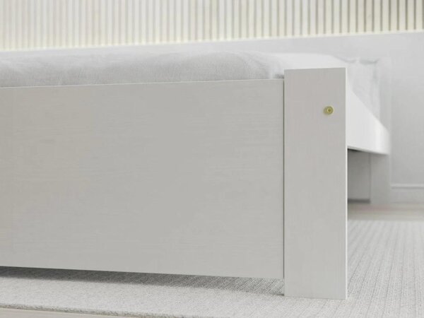 Ágy IKAROS 80 x 200 cm, fehér Ágyrács: Ágyrács nélkül, Matrac: Matrac nélkül