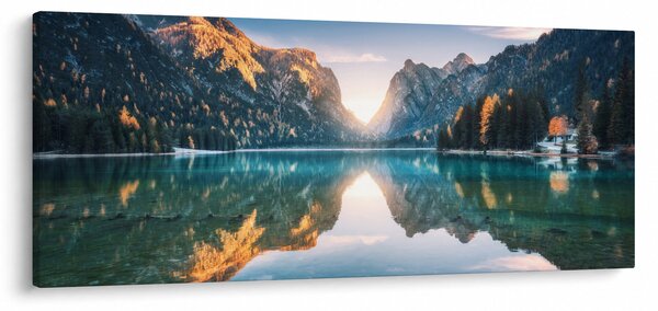 Kép - Hegyi tó (120x50 cm)