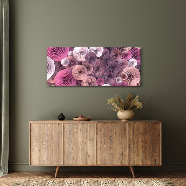 Absztrakt kép Rózsa virága (120x50 cm)