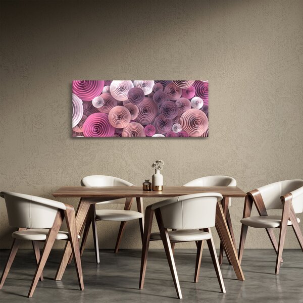 Absztrakt kép Rózsa virága (120x50 cm)