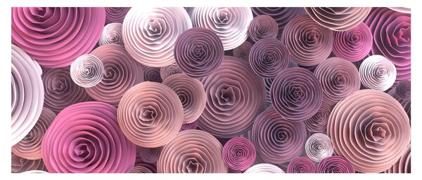 Absztrakt kép Rózsa virága (120x50 cm)