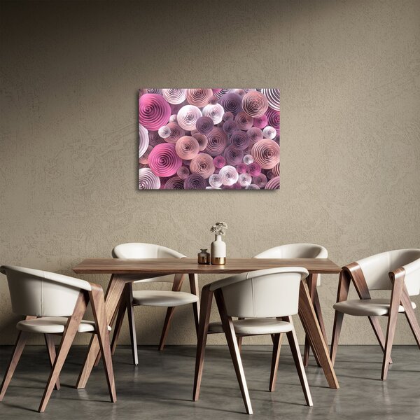 Absztrakt kép Rózsa virága (70x50 cm)
