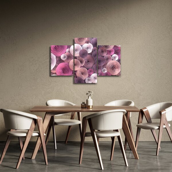 Absztrakt kép Rózsa virága (90x60 cm)