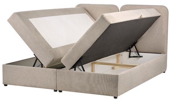 Boxspring ágy tárolóval CHANCELLOR Tópszín 160 x 200 cm