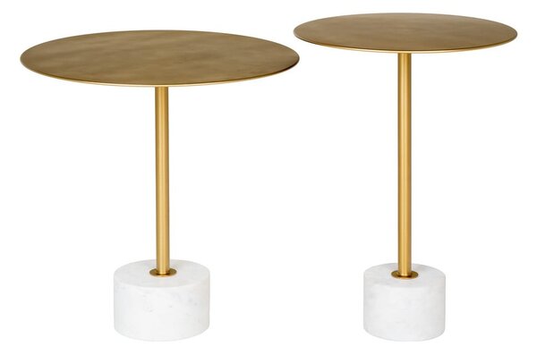 Fém kerek tárolóasztal ø 51 cm Lecco – House Nordic