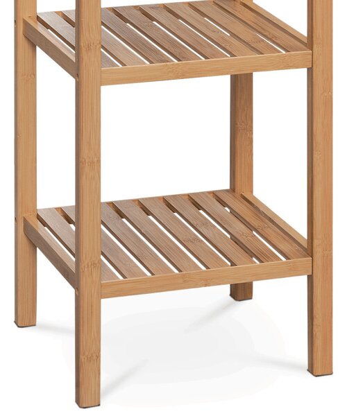 Barna tömörfa polcállvány – modern regál DR-011-3