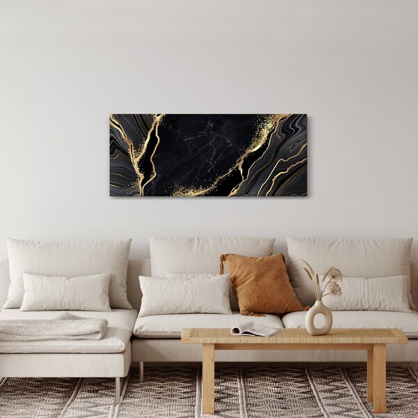 Az arany absztrakció képe (120x50 cm)