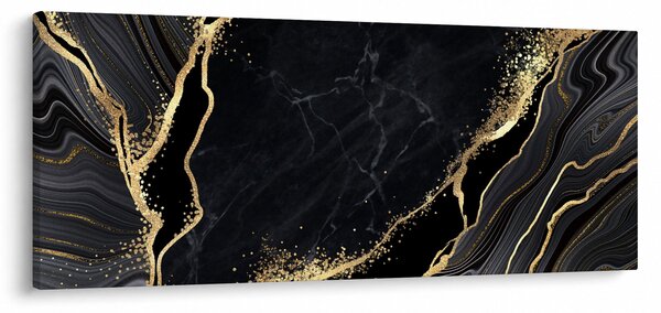 Az arany absztrakció képe (120x50 cm)