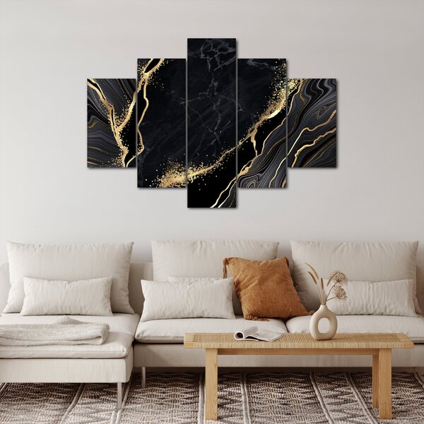 Az arany absztrakció képe (150x105 cm)