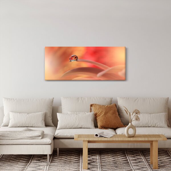 Virágos harmatcsepp képe (120x50 cm)