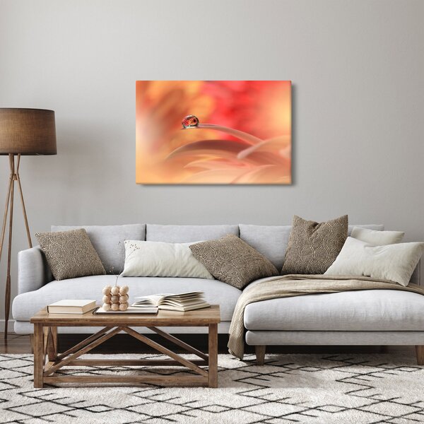 Virágos harmatcsepp képe (90x60 cm)