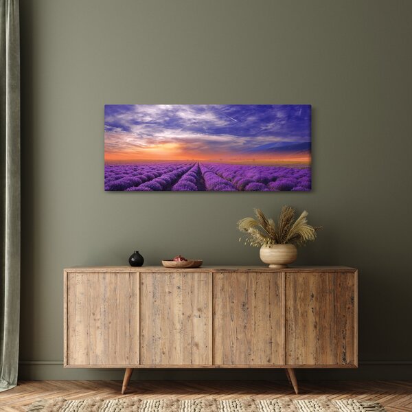 Egy levendula mező képe (120x50 cm)