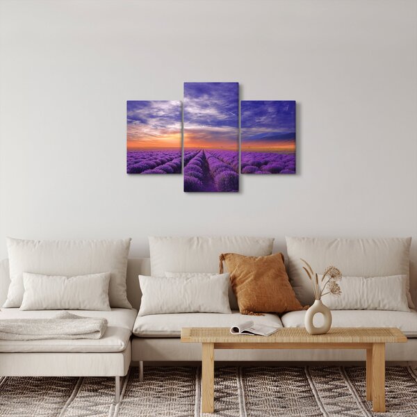 Egy levendula mező képe (90x60 cm)