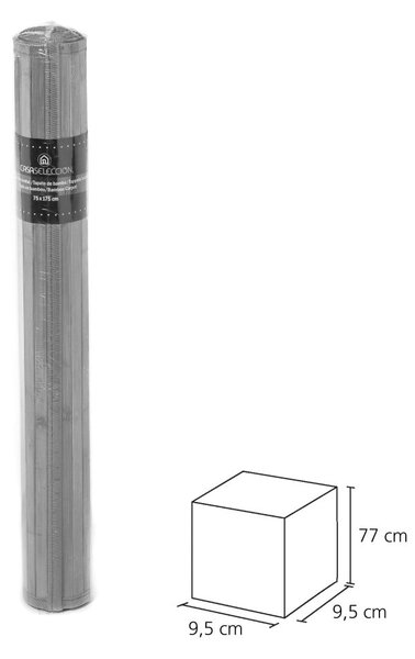 Zöld-szürke bambusz szőnyeg 75x175 cm – Casa Selección