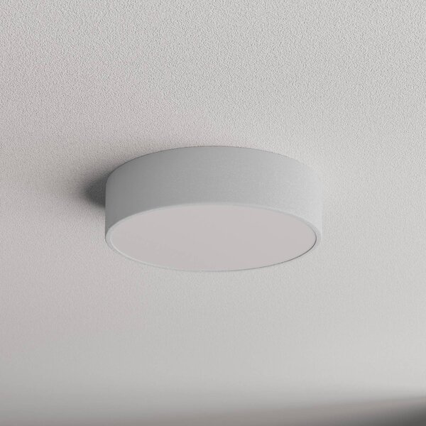 TEMAR LIGHTING Cleo 300 mennyezeti lámpa, Ø 30 cm, szürke, dimmelhető, Alu / szürke / cink, Nappali / Étkező, fém, Modern