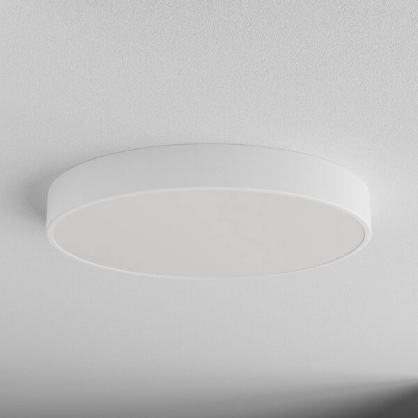 TEMAR LIGHTING Cleo mennyezeti lámpa, Ø 60 cm, IP20, fehér, fém, E27, dimmelhető, Fehér / opál, Nappali / Étkező, Modern