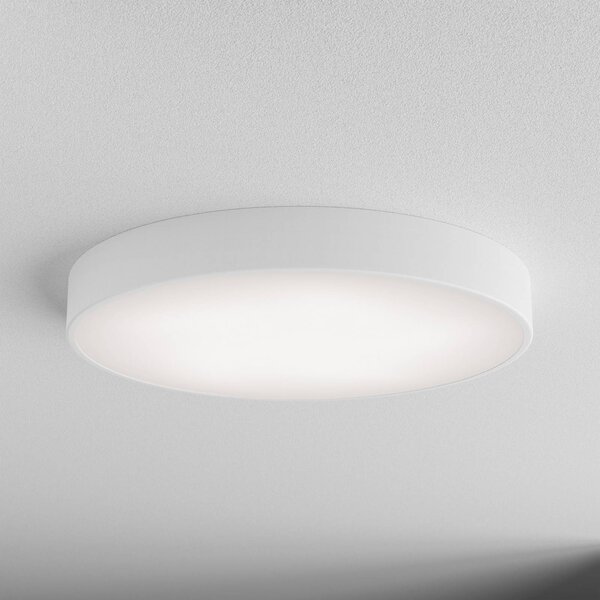 TEMAR LIGHTING Cleo mennyezeti lámpa, Ø 60 cm, IP20, fehér, fém, E27, dimmelhető, Fehér / opál, Nappali / Étkező, Modern