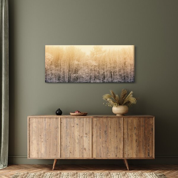 Fagyos erdő képe (120x50 cm)