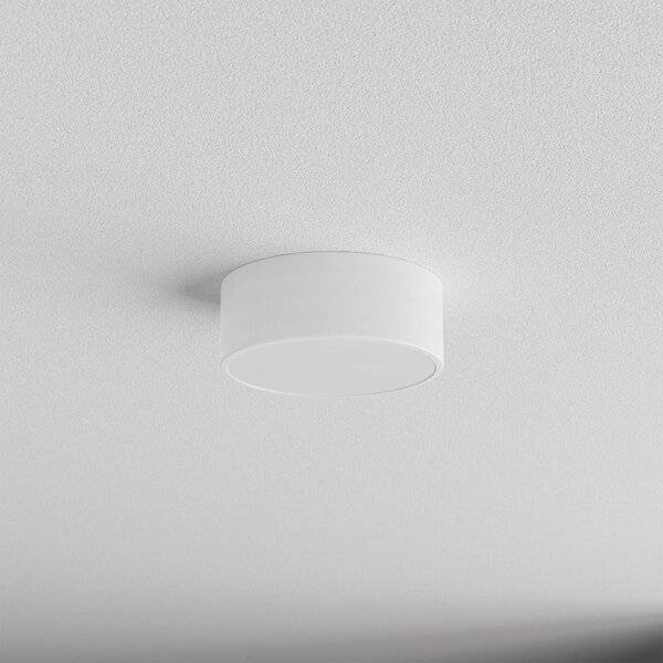 TEMAR LIGHTING Cleo mennyezeti világítás, Ø 20 cm, IP54, fehér, fém, E27, dimmelhető, Fehér / opál, Fürdőszoba, fém