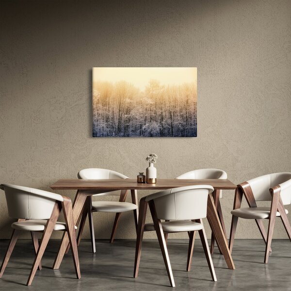Fagyos erdő képe (90x60 cm)