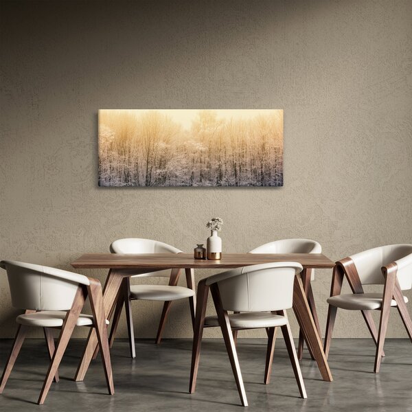 Fagyos erdő képe (120x50 cm)