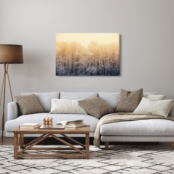 Fagyos erdő képe (90x60 cm)