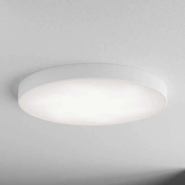 TEMAR LIGHTING Cleo mennyezeti lámpa, Ø 78 cm, IP20, fehér, fém, E27, dimmelhető, Fehér / opál, Nappali / Étkező, Modern