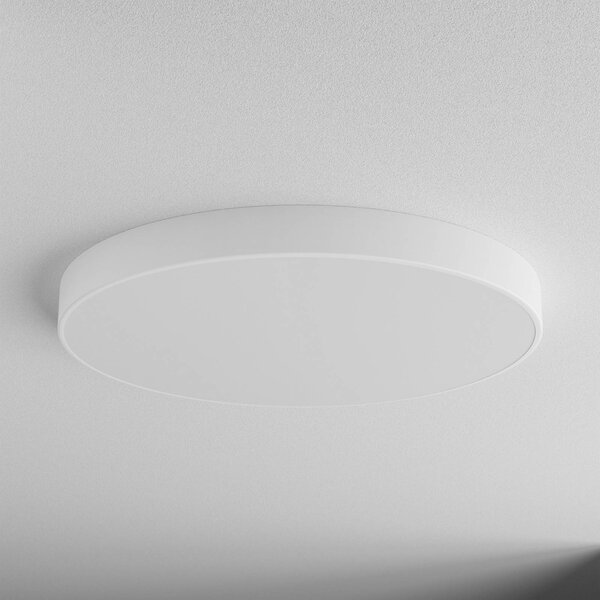 TEMAR LIGHTING Cleo mennyezeti lámpa, Ø 78 cm, IP20, fehér, fém, E27, dimmelhető, Fehér / opál, Nappali / Étkező, Modern