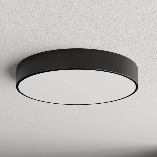 TEMAR LIGHTING Cleo mennyezeti világítás, Ø 50 cm, IP20, fekete, fém, E27, dimmelhető, Fekete, Nappali / Étkező, Modern