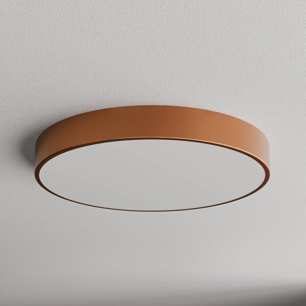 TEMAR LIGHTING Cleo 600 mennyezeti világítás, Ø 60 cm, réz, dimmelhető, Réz, Nappali / Étkező, fém