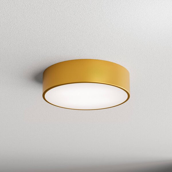 TEMAR LIGHTING Cleo 300 mennyezeti lámpa, arany, érzékelő, IP20, Ø 30 cm, fém, Sárgaréz / arany, Nappali / Étkező, fém